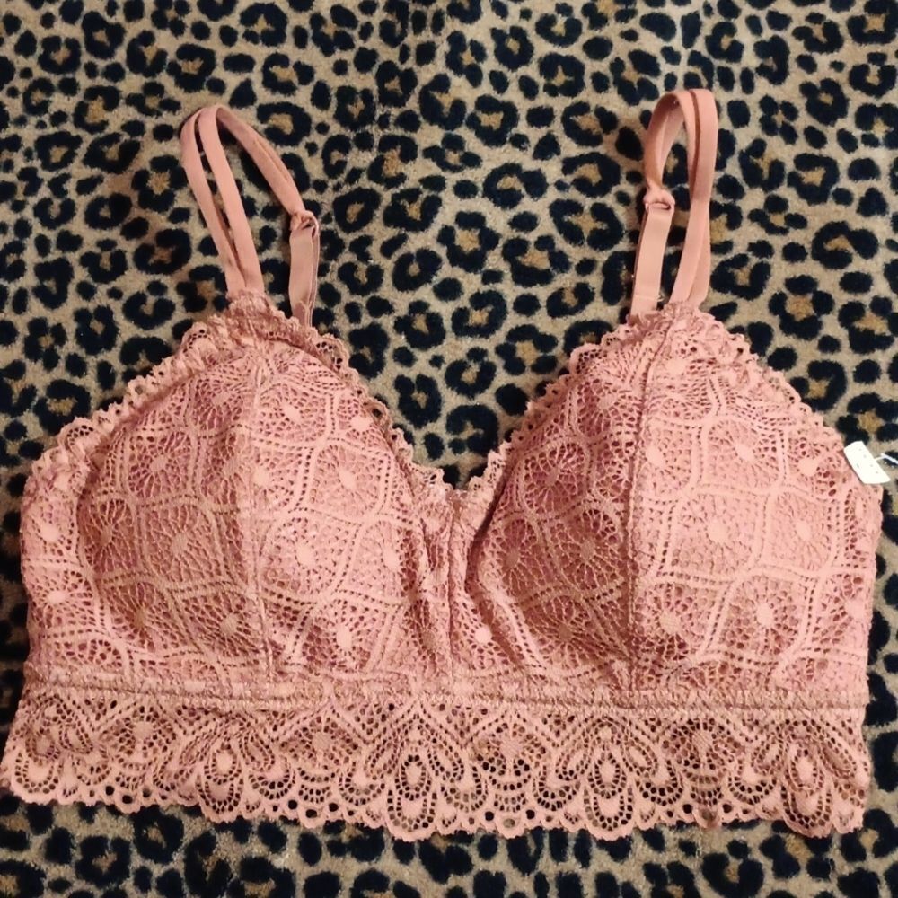 🤠NWT Maurices Lace Bralette with Adjustable Straps Size Small